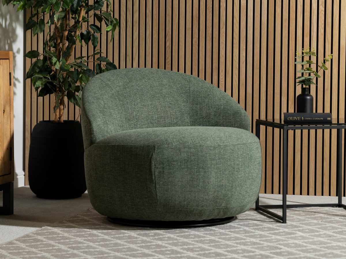 Abelia Eco Green Swivel Chair