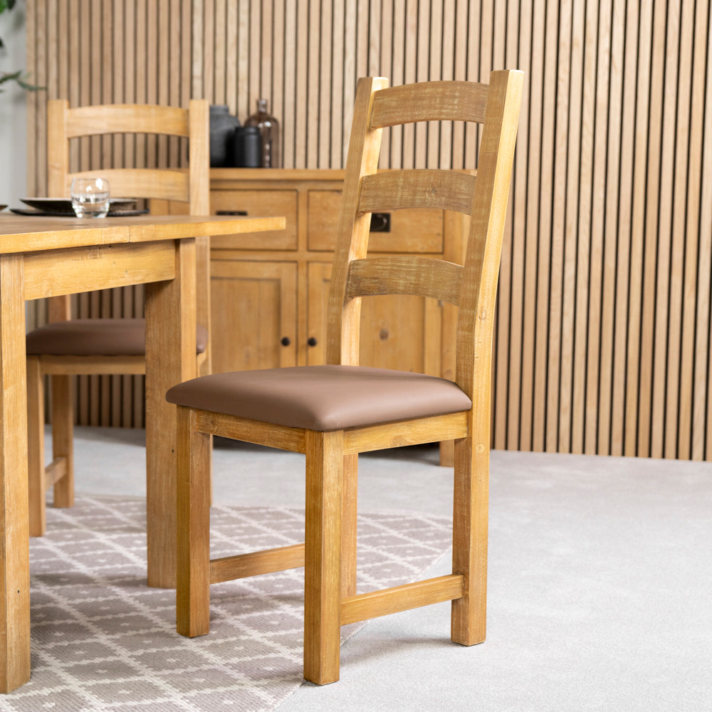 St Ives Light Flip Top Extendable Dining Table (85cm - 170cm) & St Ives Light Dining Chairs