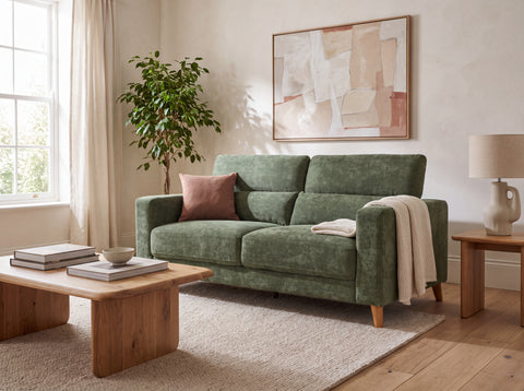 Olive Green 3 Seater