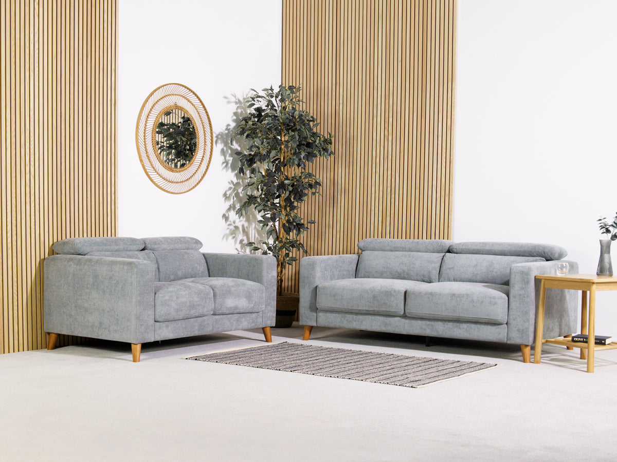 Olive Grey 2 Seater