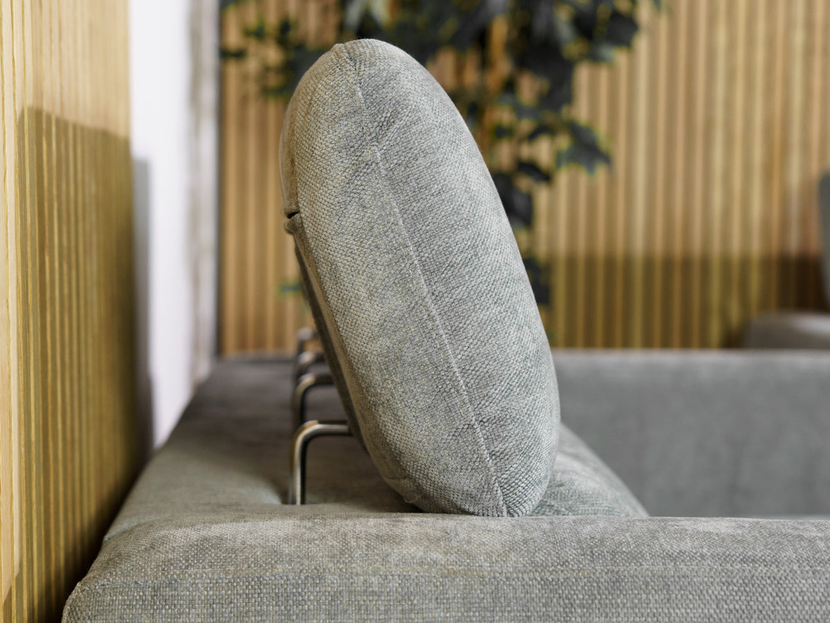 Olive Grey 3 Seater