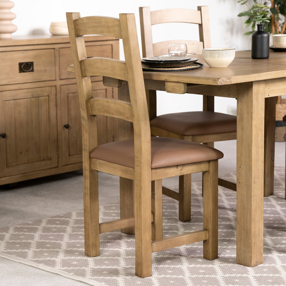 St Ives Extendable Dining Table (120cm - 165cm) & St Ives Dining Chairs