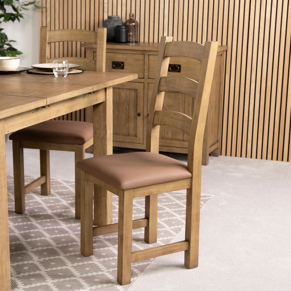 St Ives Extendable Dining Table (120cm - 165cm) & St Ives Dining Chairs