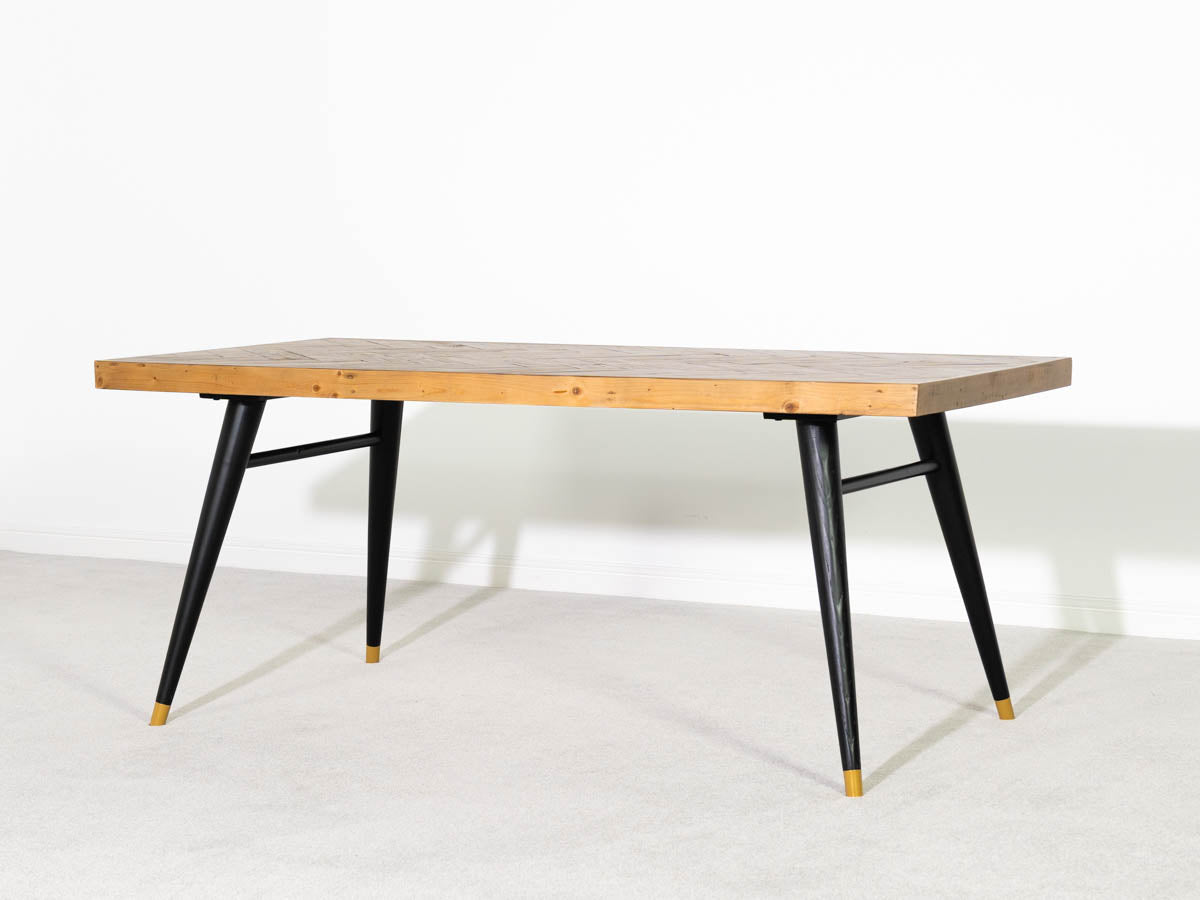 Mode Fixed Top Dining Table (160cm) & Black Gabo Dining Chairs