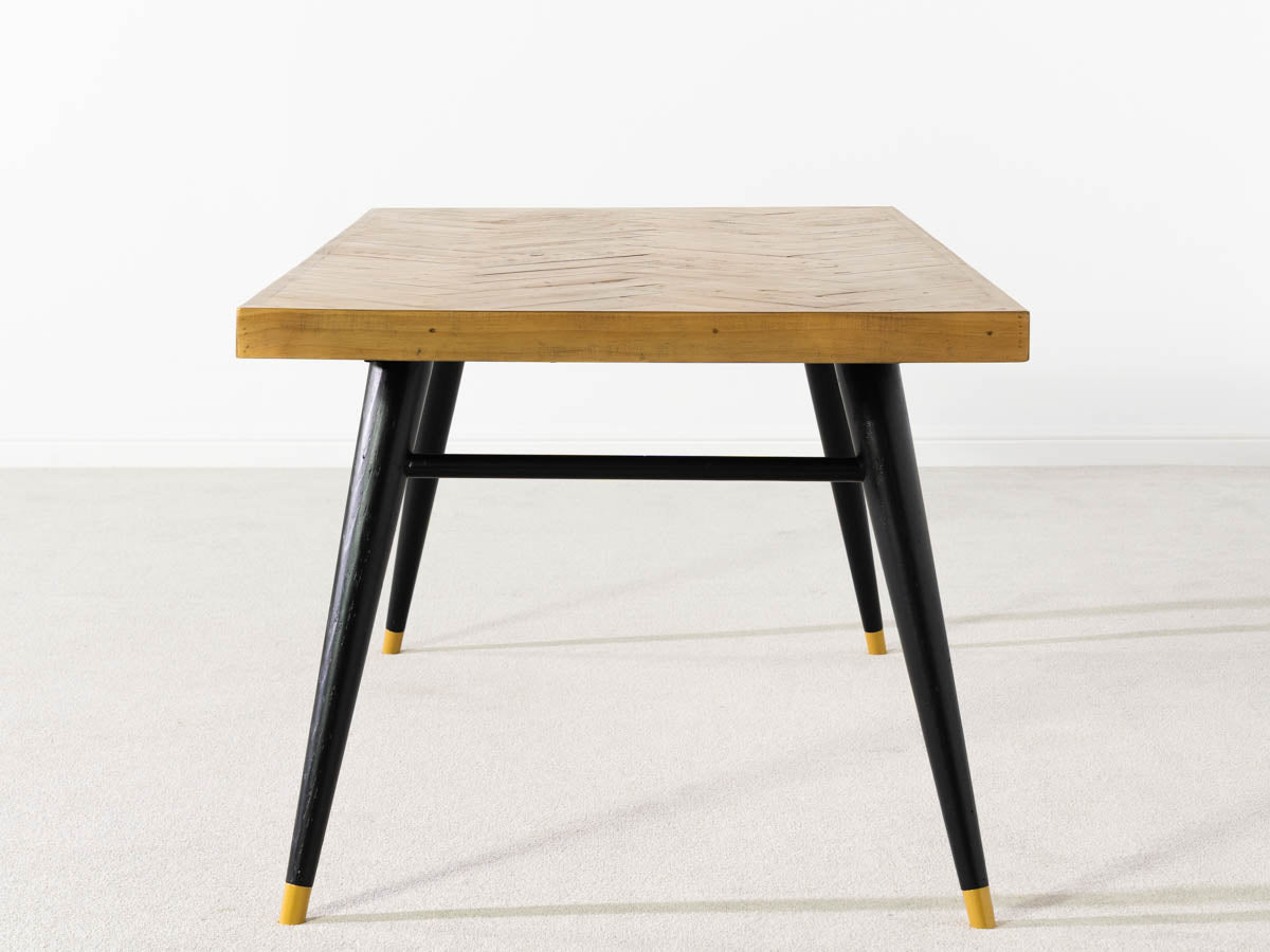 Mode Fixed Top Dining Table (180cm) & Brown Houston Dining Chairs