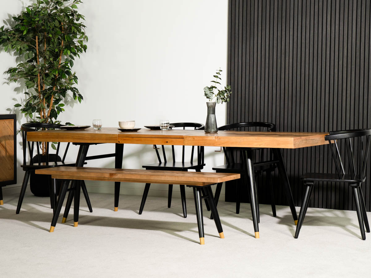 Mode 180-240cm Extendable Dining Table & Bogart Dining Chairs