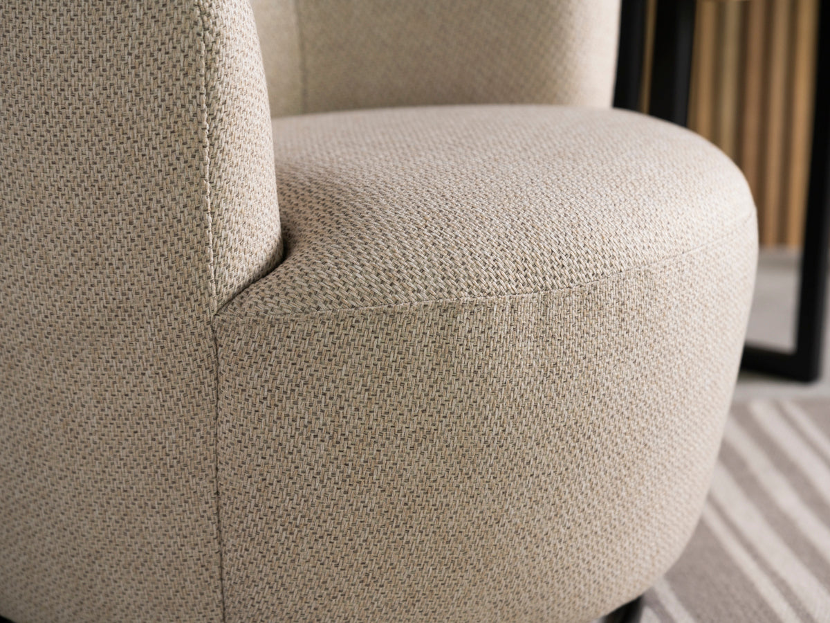 Adelaide Eco Beige Swivel Chair