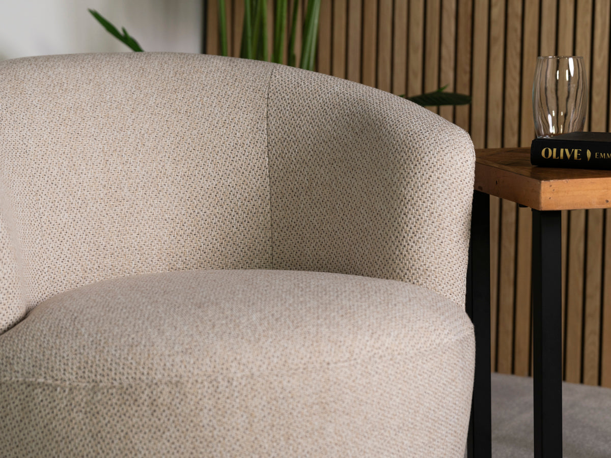 Adelaide Eco Beige Swivel Chair