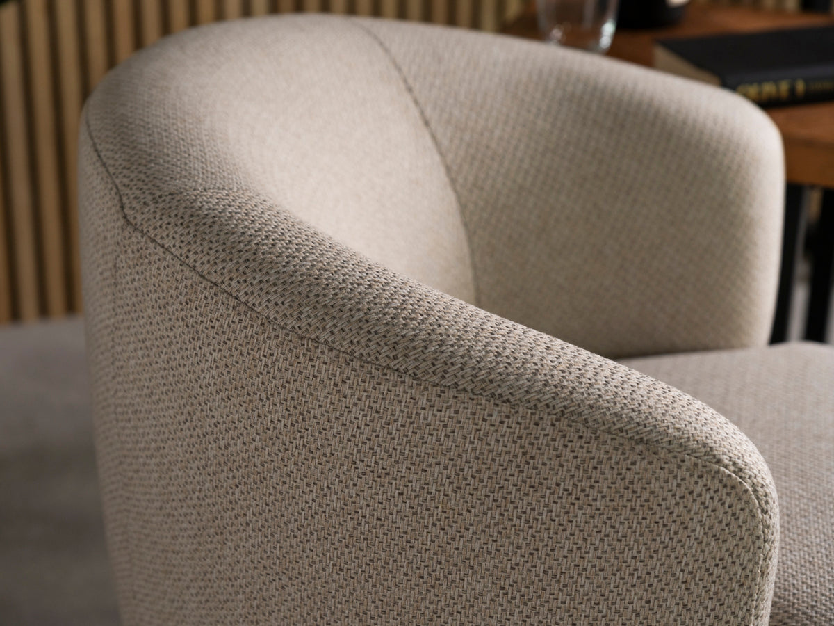 Adelaide Eco Beige Swivel Chair