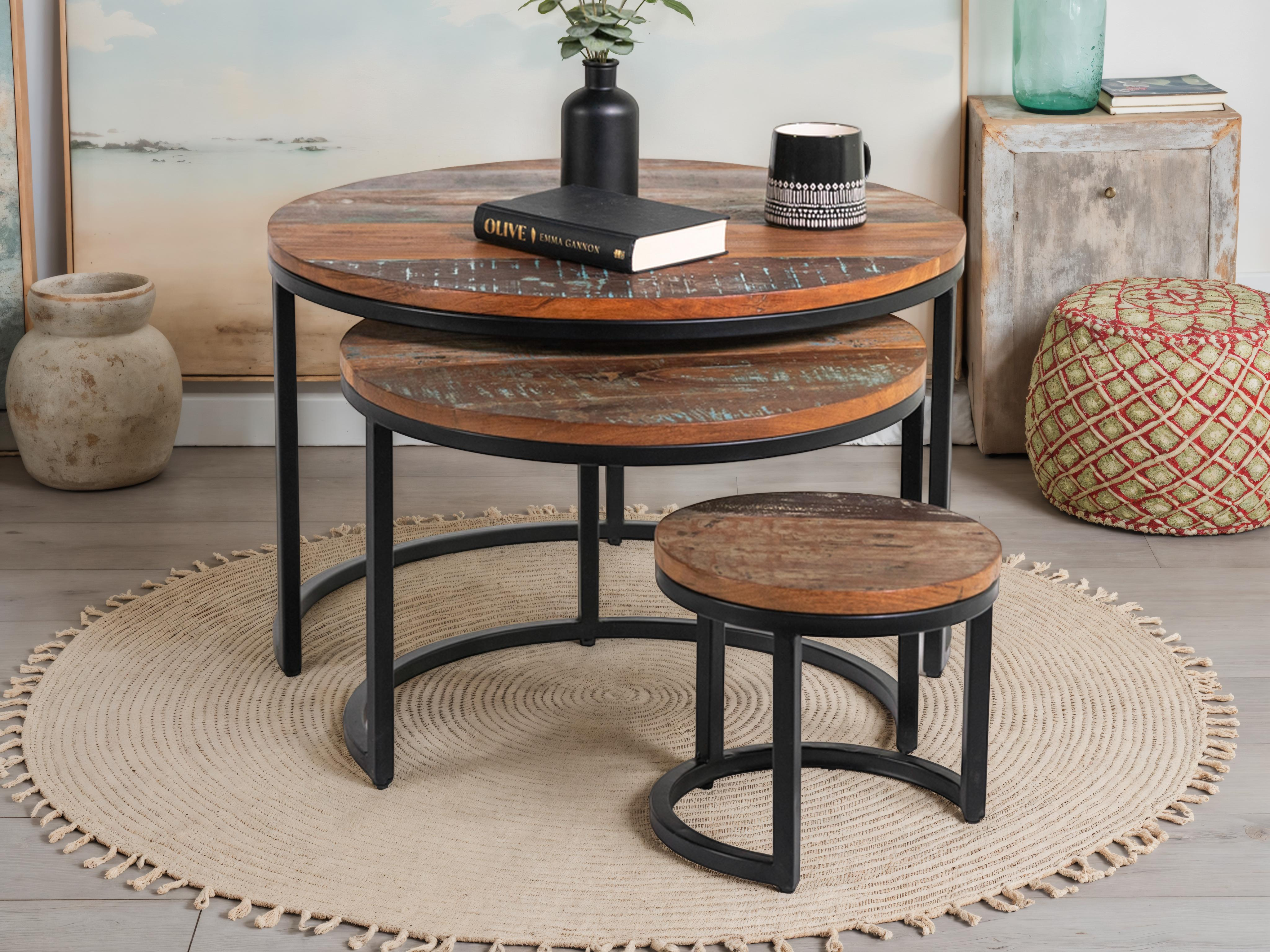Mayflower Round Nest Iron Coffee Table