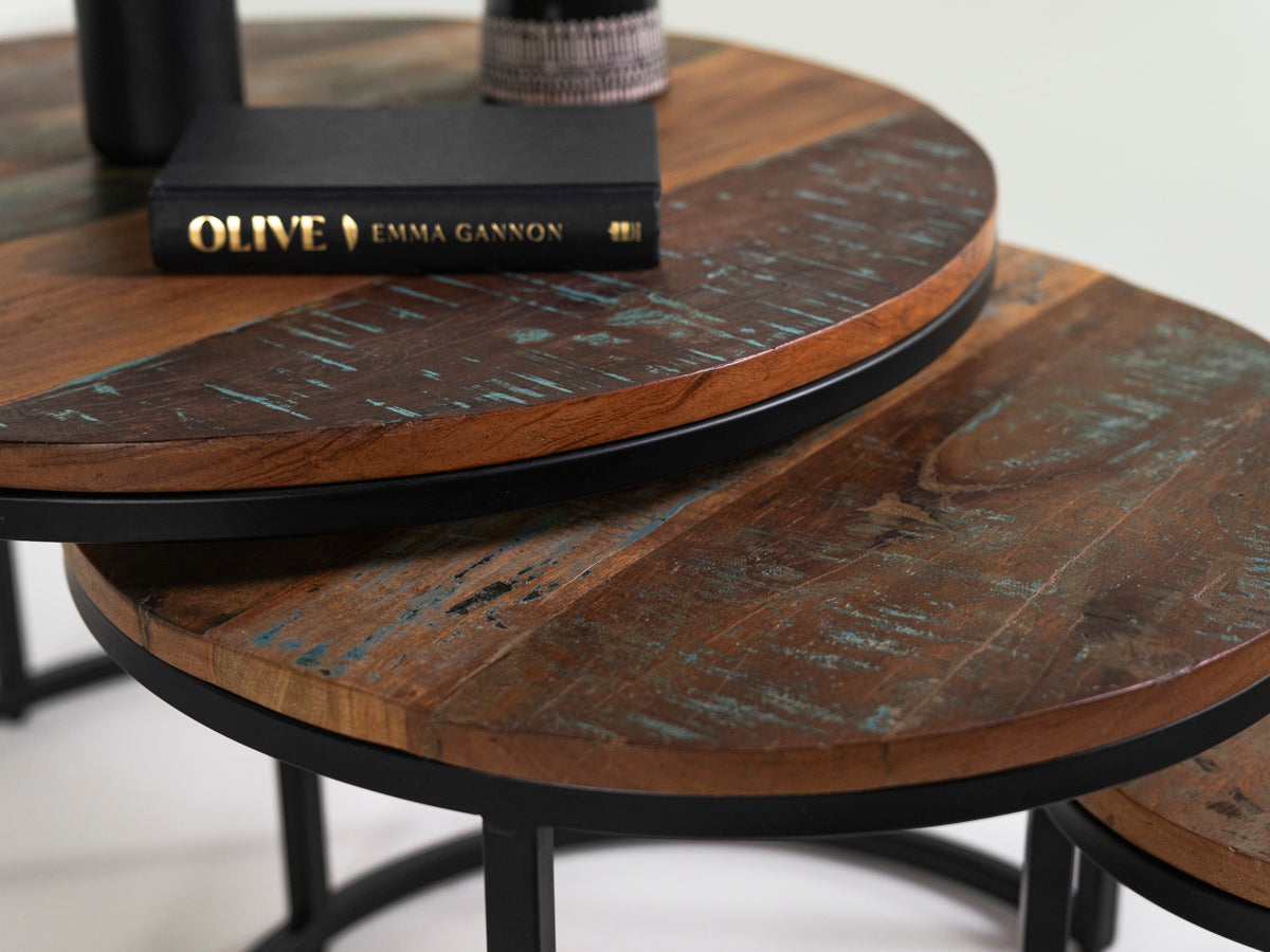 Mayflower Round Nest Iron Coffee Table