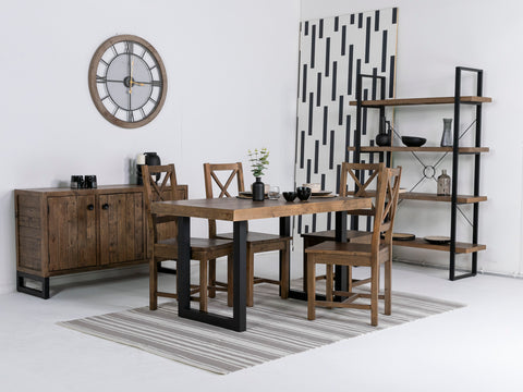 Brooklyn 135CM Fixed Top Dining Table
