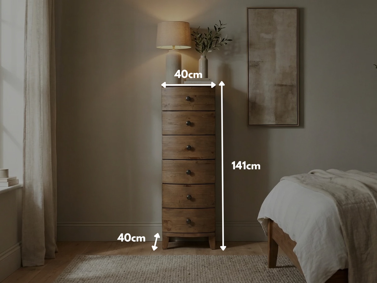 Hawaii 6 Drawer Tall Chest