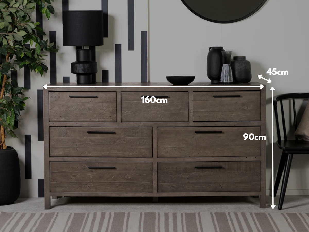 Manhattan 7 Drawer Wide Chest