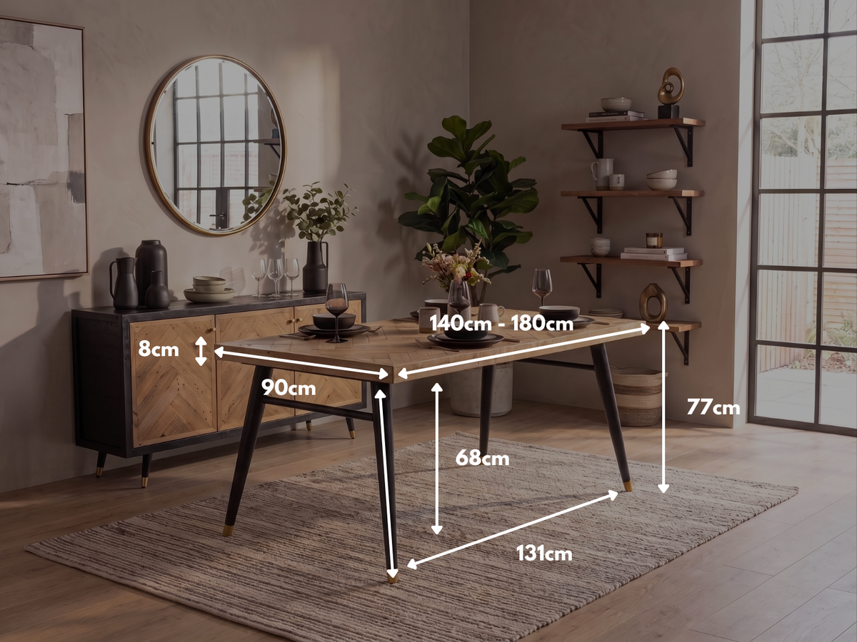 Mode 140-180cm Extendable Dining Table