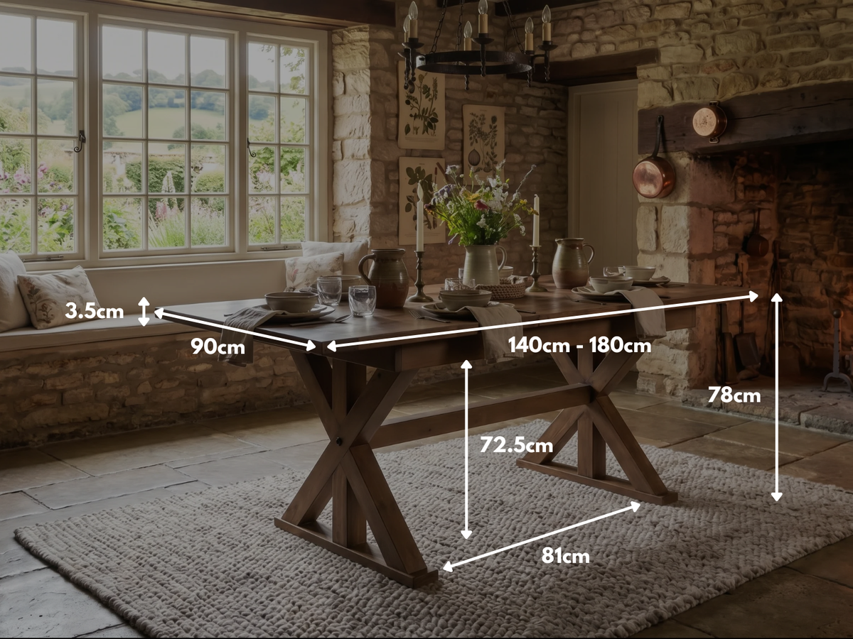Provence Extending Dining Table (140-180cm)