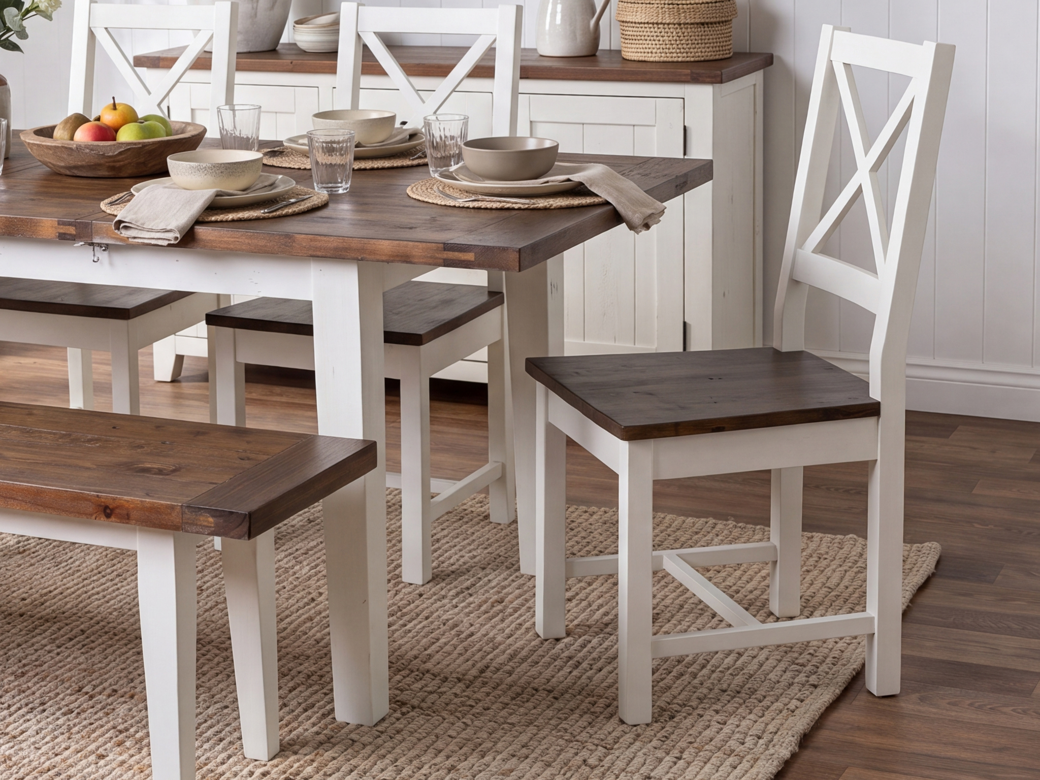 Devon Cross Back Dining Chair (Set of 2)