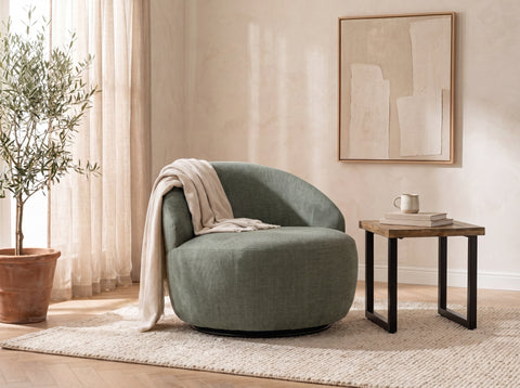 Abelia Eco Green Swivel Chair