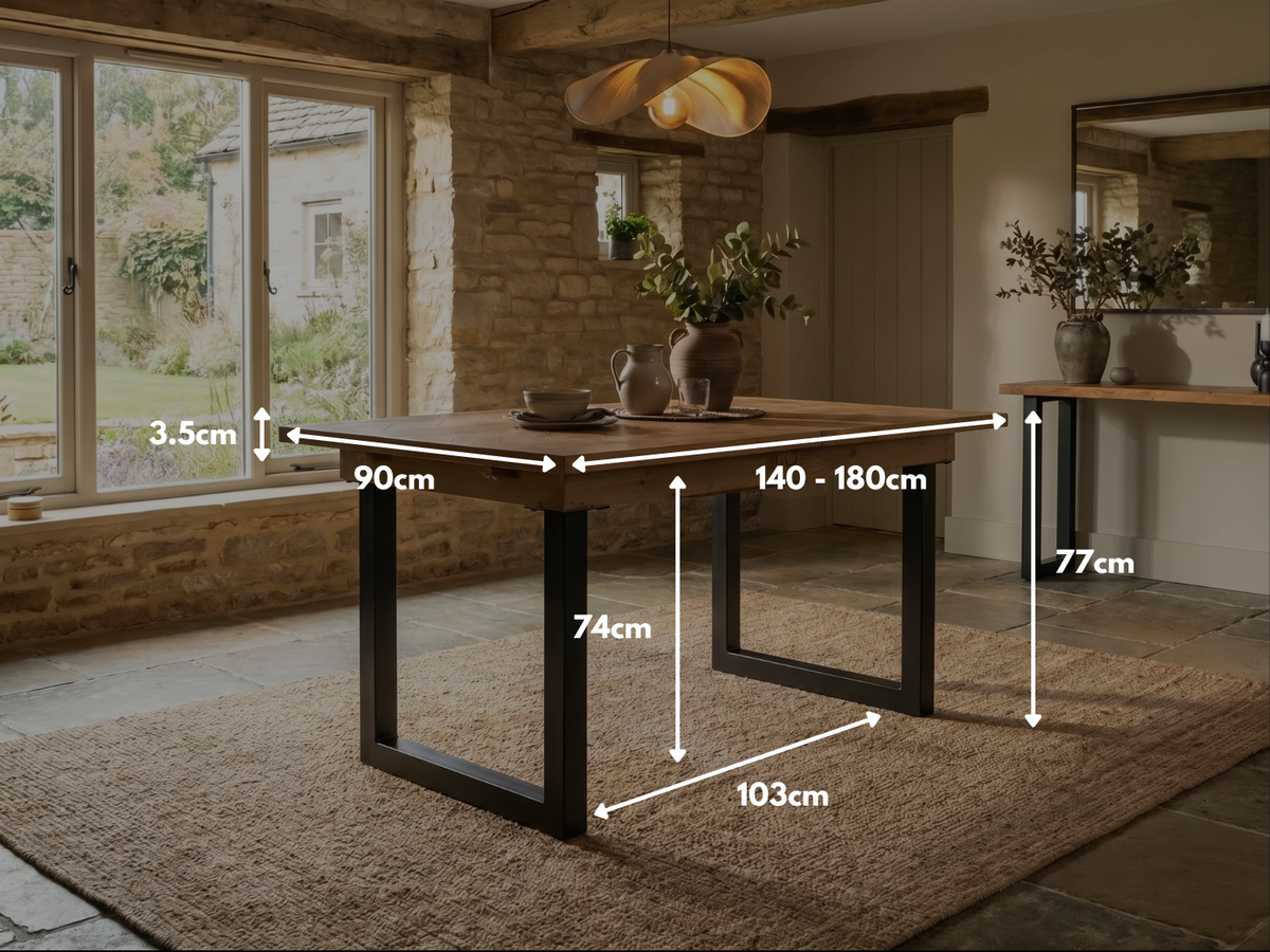 Tulsa Extendable Dining Table (140cm - 180cm)