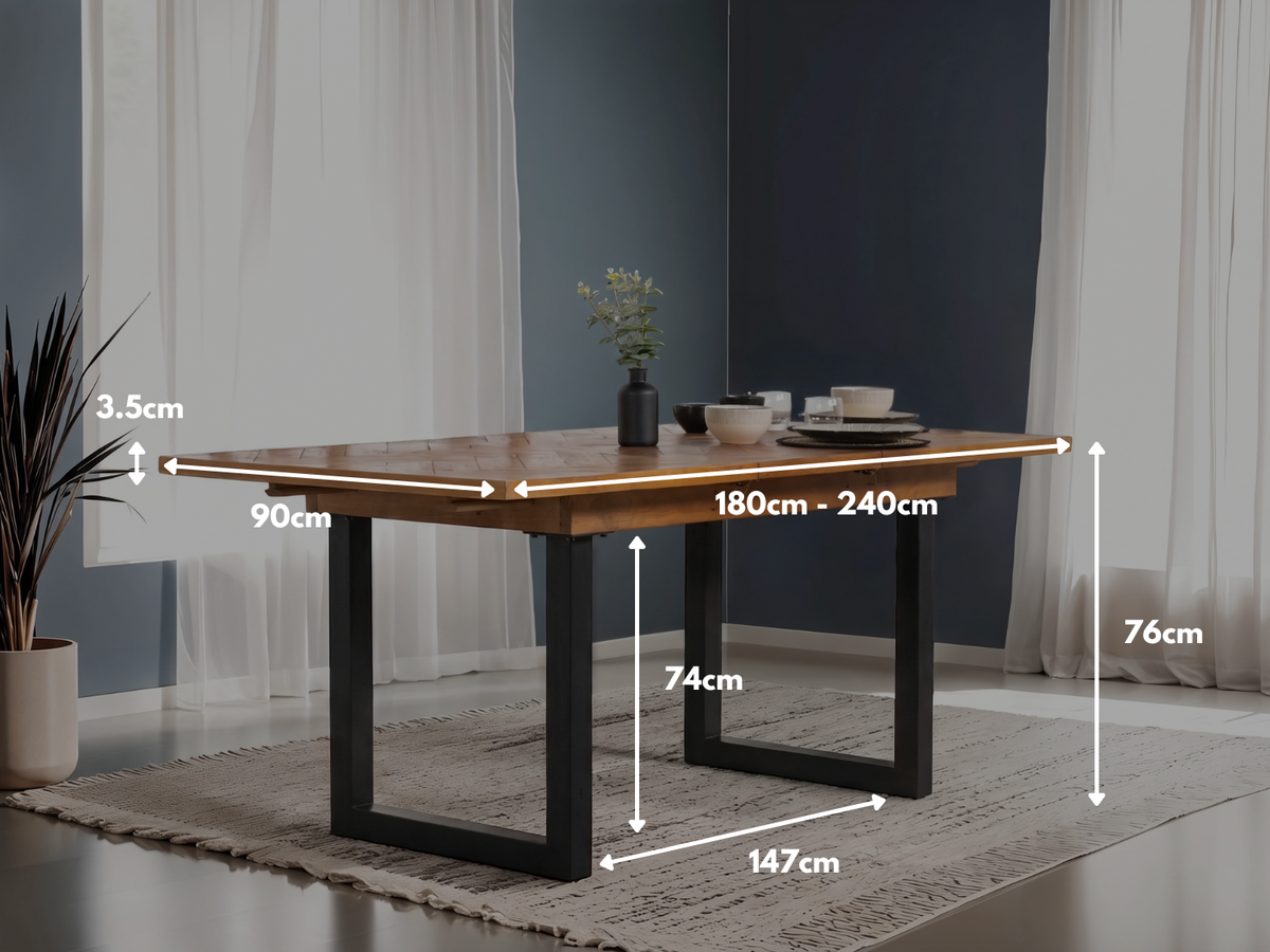 Tulsa Extendable Dining Table (180cm - 240cm)