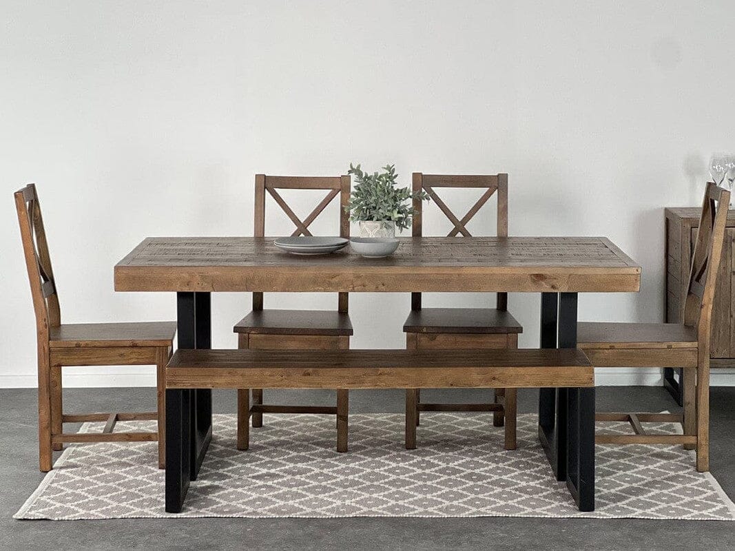 Brooklyn 180CM Fixed Top Dining Table