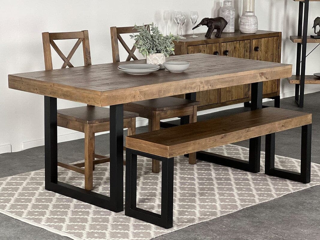 Brooklyn 180CM Fixed Top Dining Table