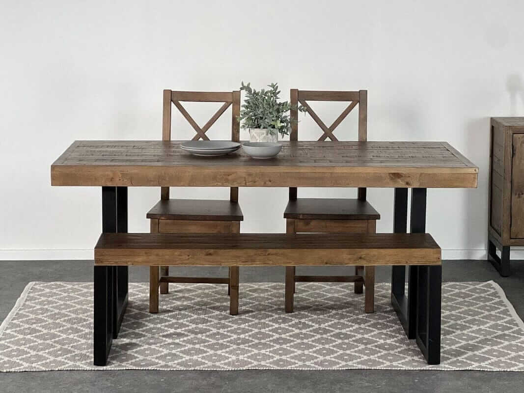 Brooklyn Fixed Top Dining Table & Brooklyn Cross Back Chairs