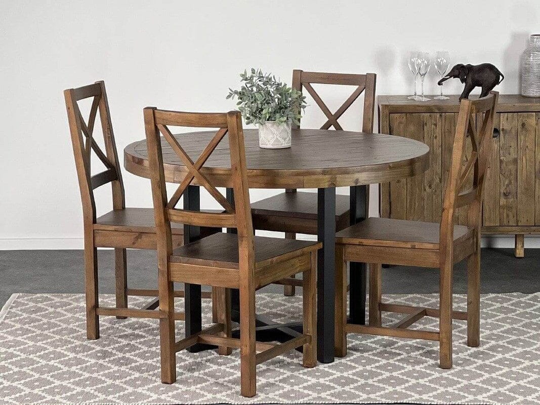 Brooklyn Round Dining Table & Brooklyn Dining Chairs