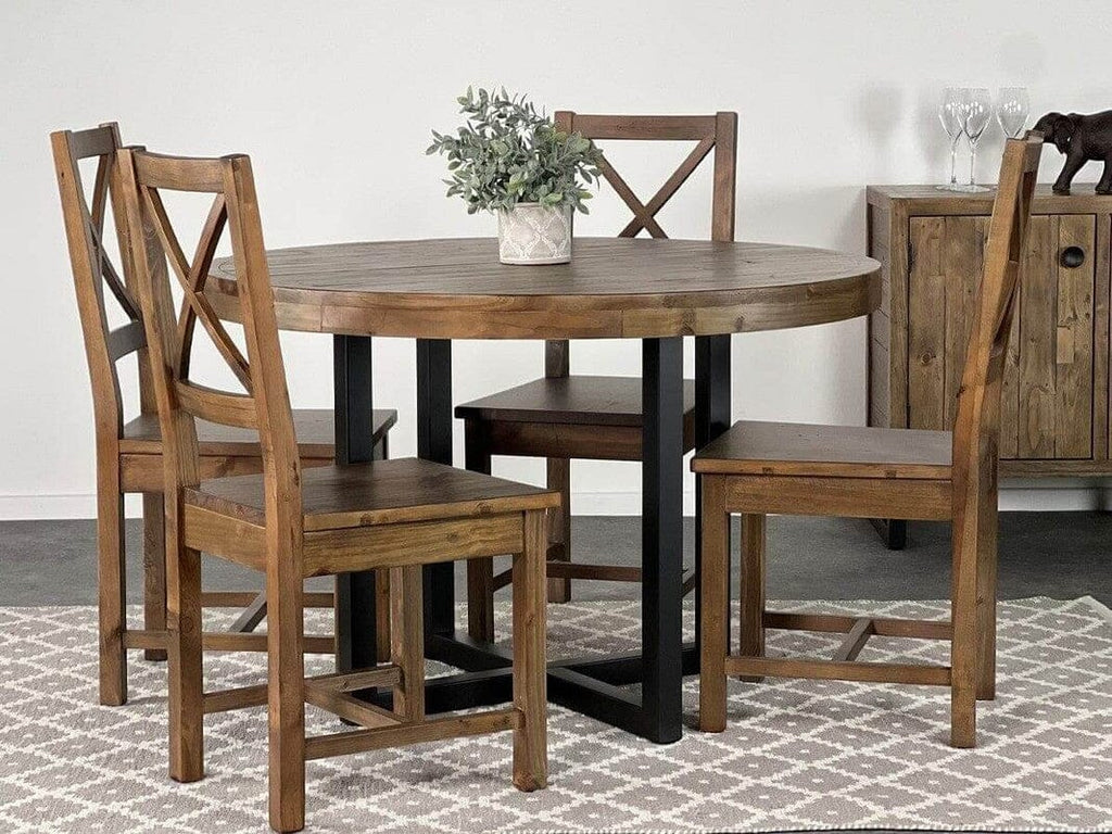 Brooklyn Round Dining Table & Brooklyn Dining Chairs