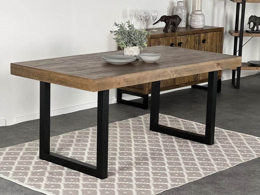 Brooklyn Fixed Top Dining Table & Grey Auburn Dining Chairs