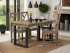 Tulsa Dark 135cm Fixed Top Dining Table