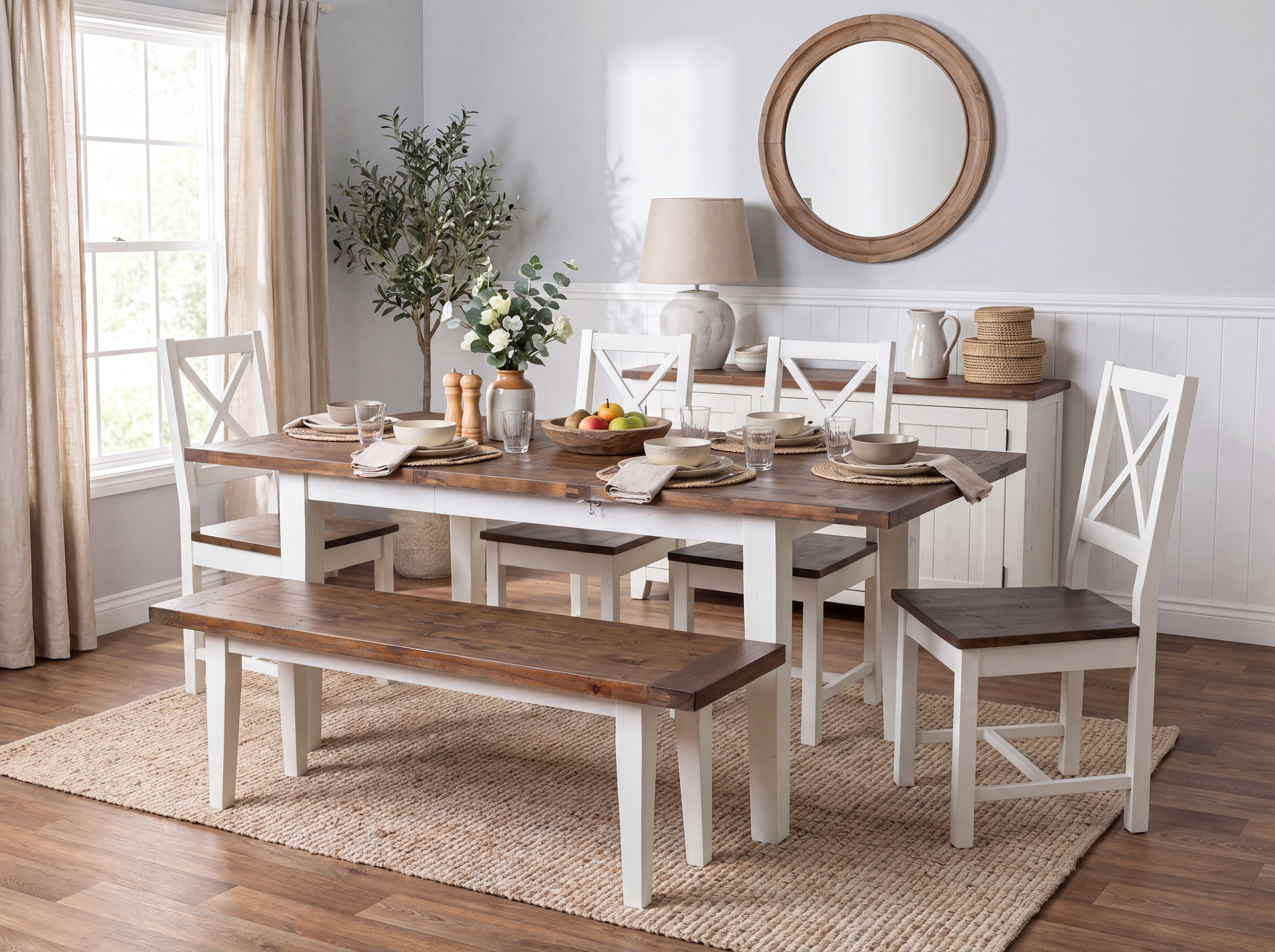 Devon Cross Back Dining Chair (Set of 2)