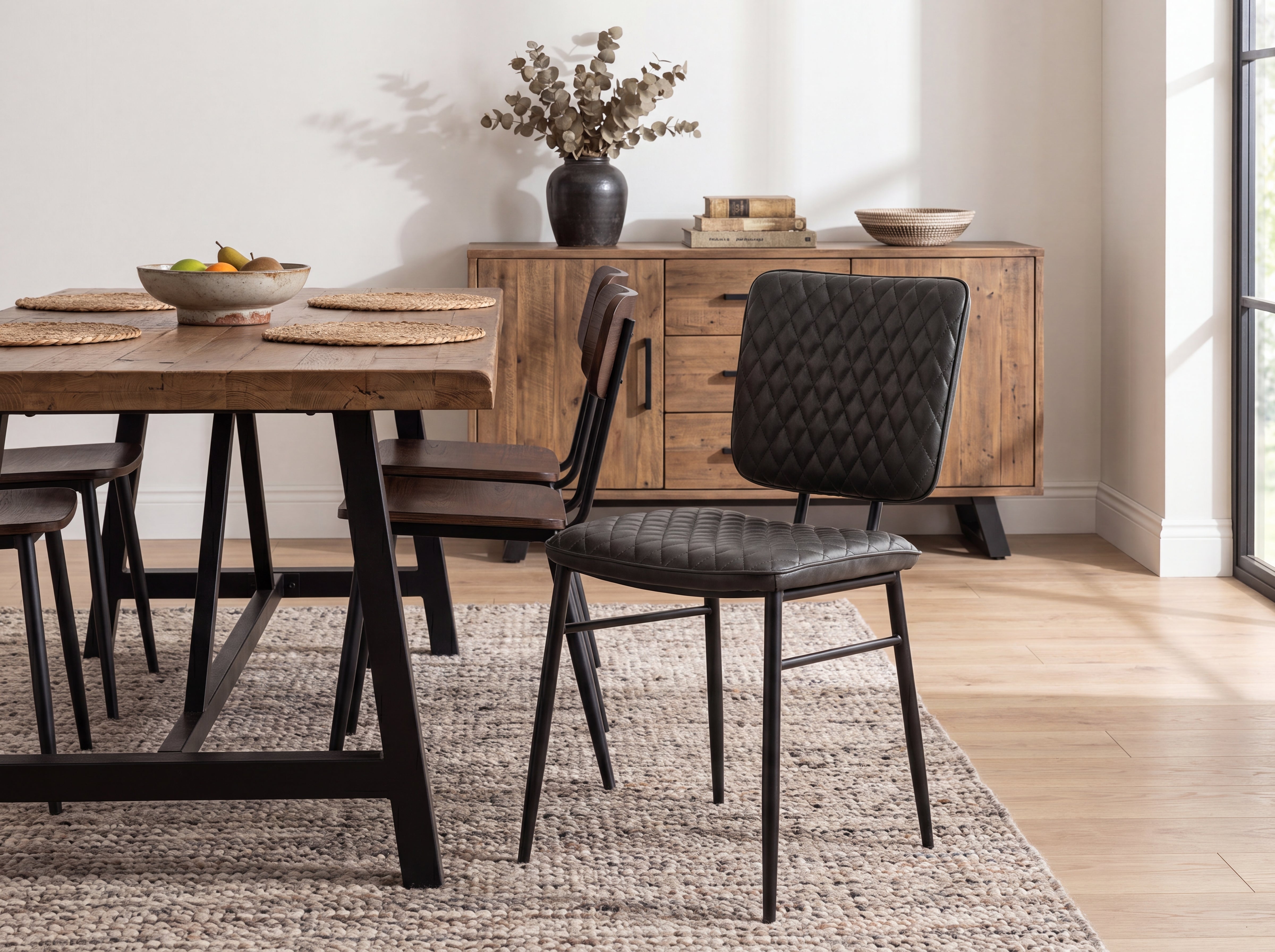 Houston Grey Dining Chair Set Of 2