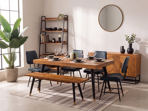 Mode 140-180cm Extendable Dining Table & Bench