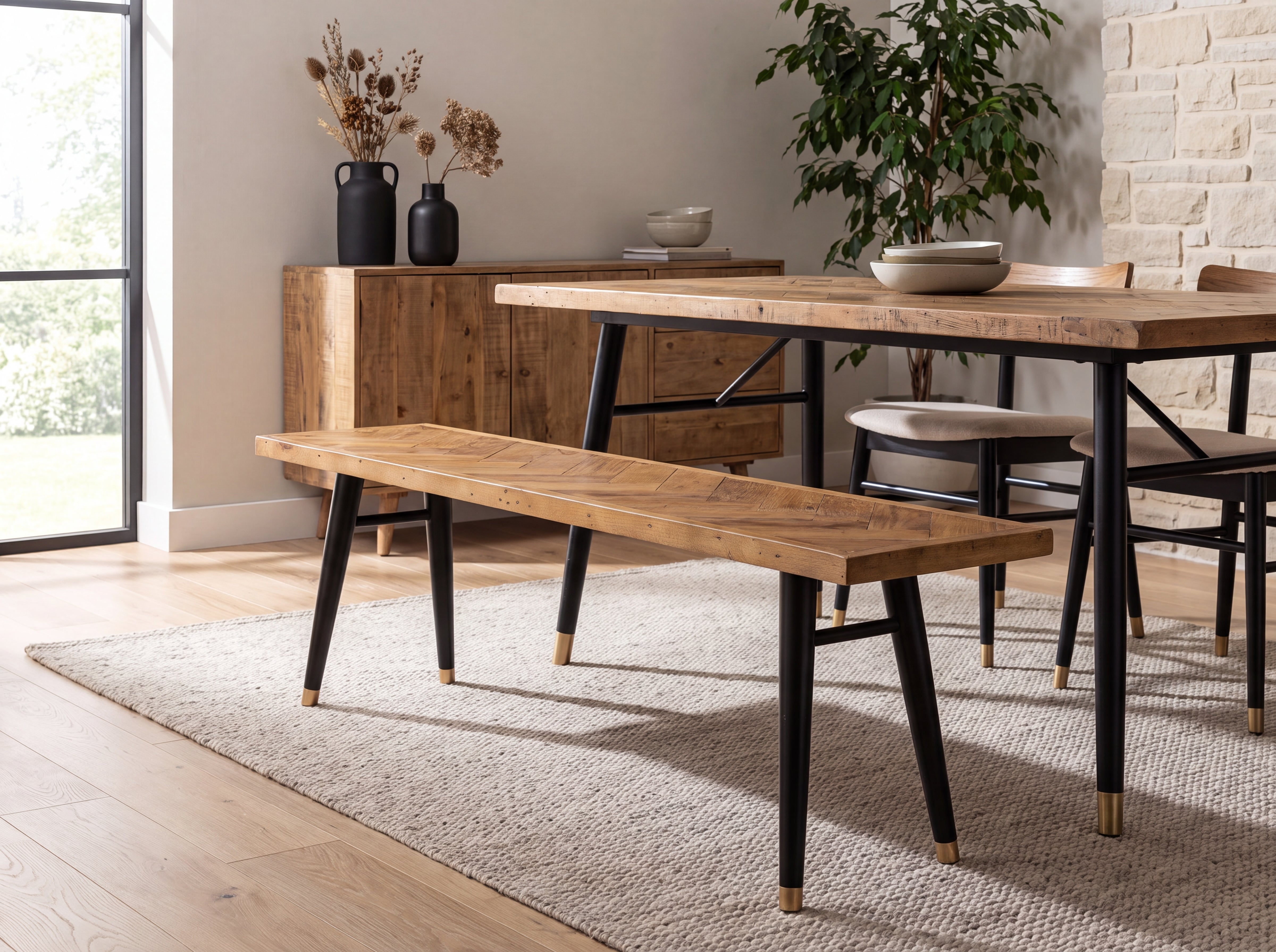Mode Reclaimed Wood Bench