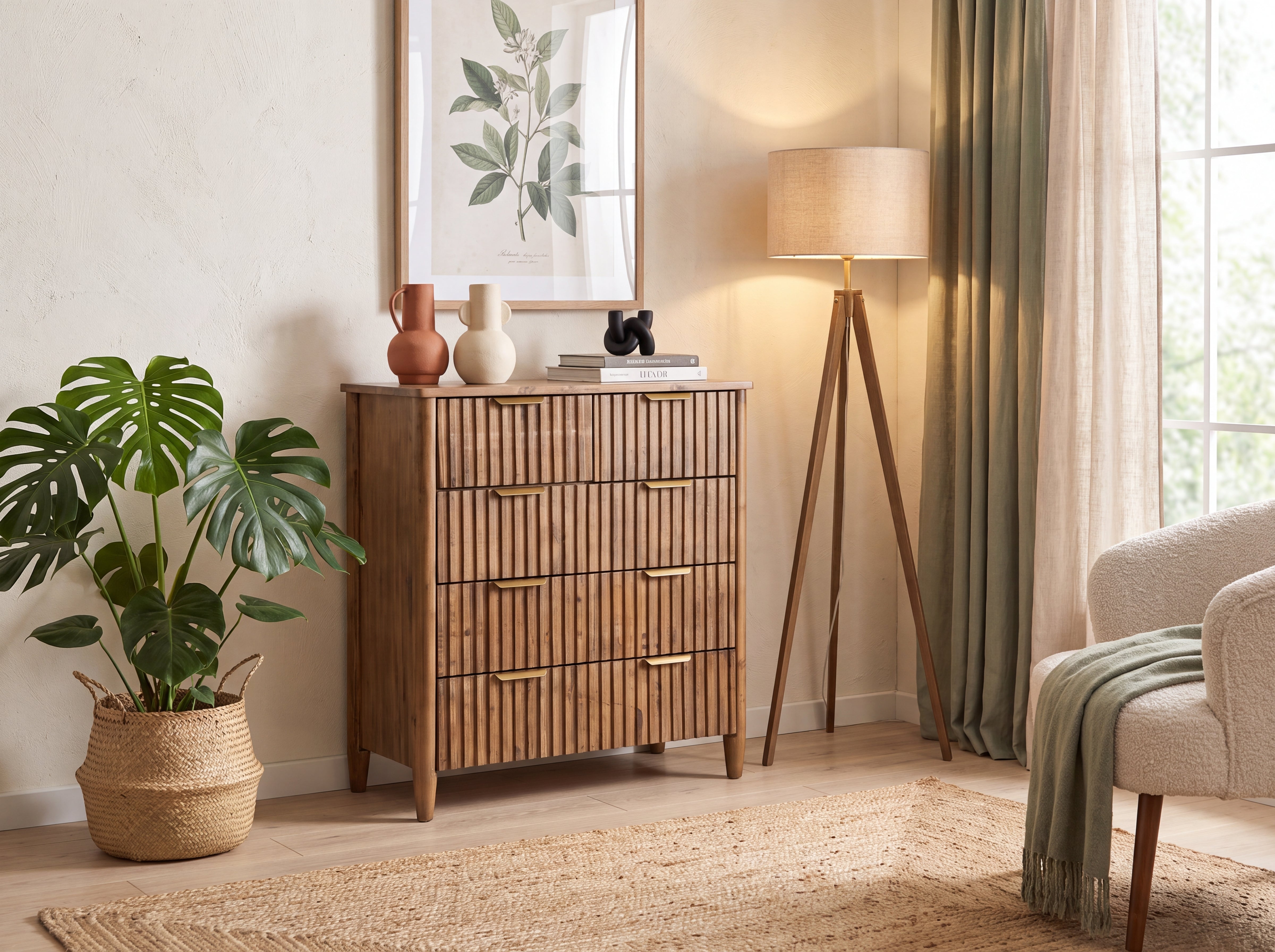 Cairo 5 Drawer Wide Chest