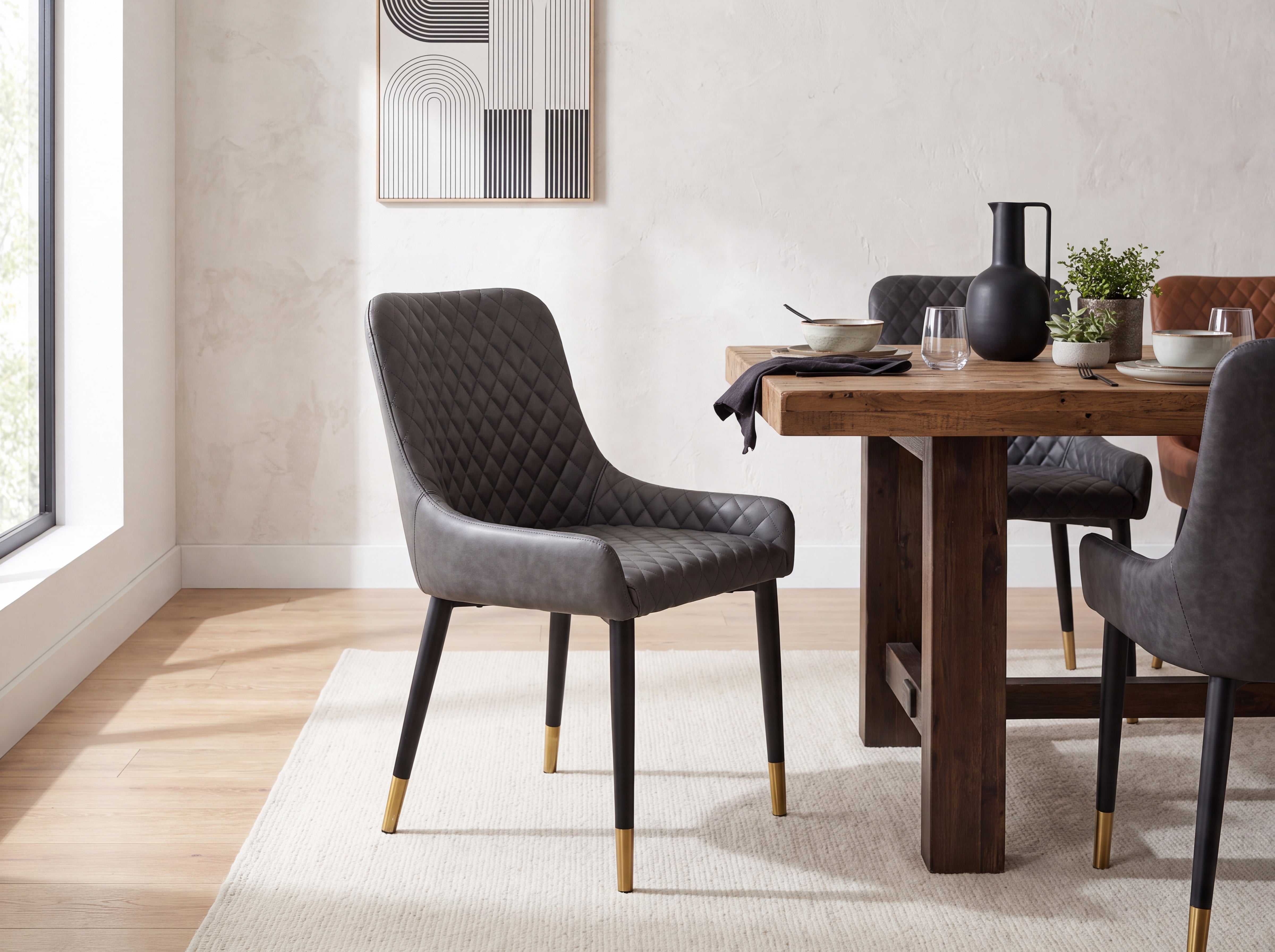 Sarah Grey Dining Chair Set Of 2