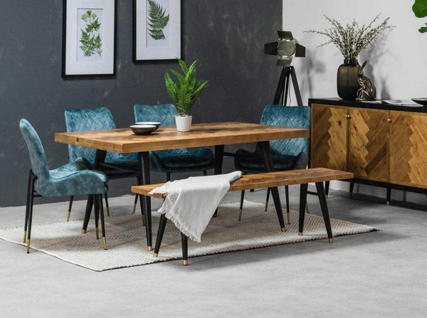 Mode Fixed Top Dining Table (180cm) & Bench